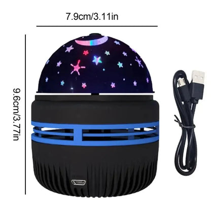 LED Starry Sky Night Lights USB Projector Lamp Magic Ball Moon Star Christmas Lights Home Room Atmosphere Decorations Beauty World Shop