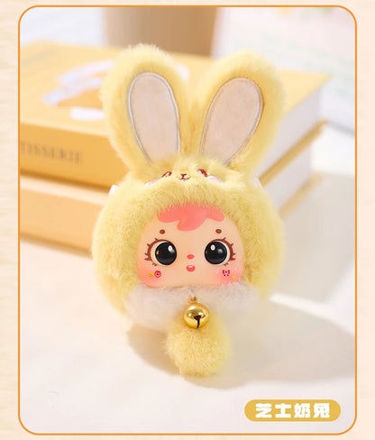 Samuel Mini Wealth Rabbit Blind Box Series Plush Toys Kawaii Backpack Doll Pendant Desktop Ornament Mystery Box Peripheral Gifts Beauty World Shop