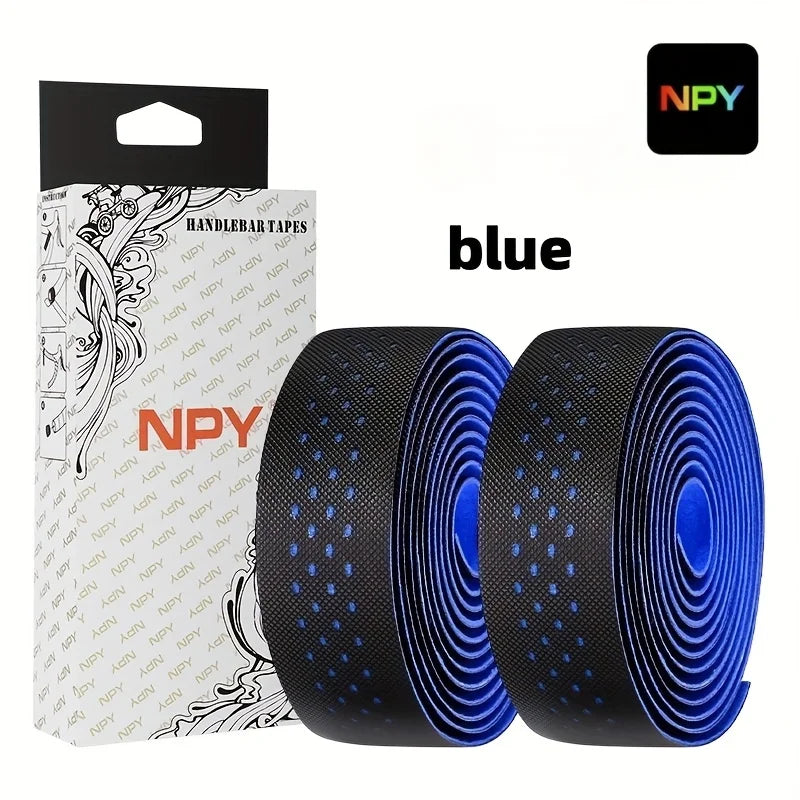 NPY2026 Road Bike Cycling Bar Colorful Tape Bicycle Handle Belt Cork EVA  Damping AntiVibration Tape Wrap With 2 Plug Fixed Gear Beauty World Shop