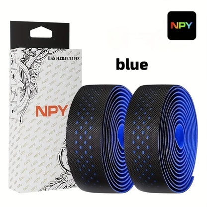 NPY2026 Road Bike Cycling Bar Colorful Tape Bicycle Handle Belt Cork EVA  Damping AntiVibration Tape Wrap With 2 Plug Fixed Gear Beauty World Shop