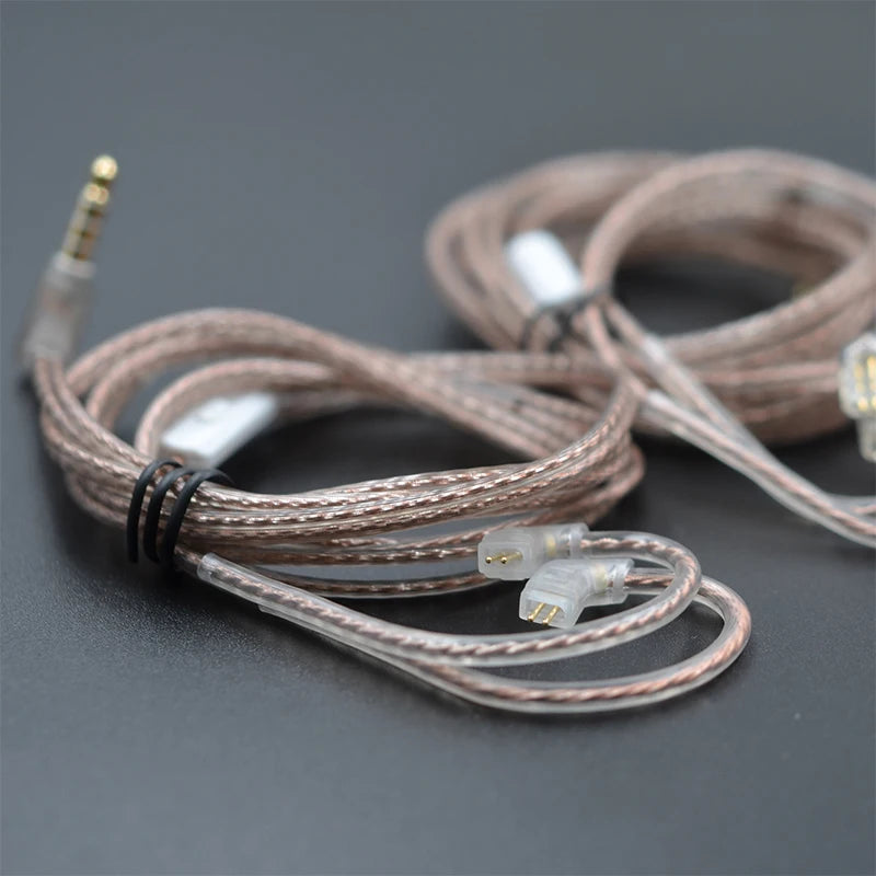 KZ Headphone Cable High-Purity Copper Cube Mixed Upgrade Cable Earphone Wire Original Wire