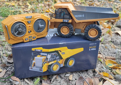 4WD Remote Control Excavator 4x4 Alloy Dump Truck Bulldozer Radio Model RC Car Construction Vehicle Toy Children Kids Gifts Beauty World Shop