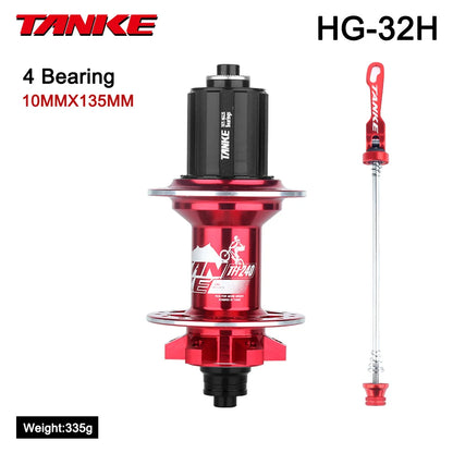 TANKE 120 Click Hub Bearing MTB Hub Front Rear 32 36 Holes Disc Brake Bicycle Hubs 7 8 9 10 11 12 Speed Quick Release 6 Pawl Hub Beauty World Shop
