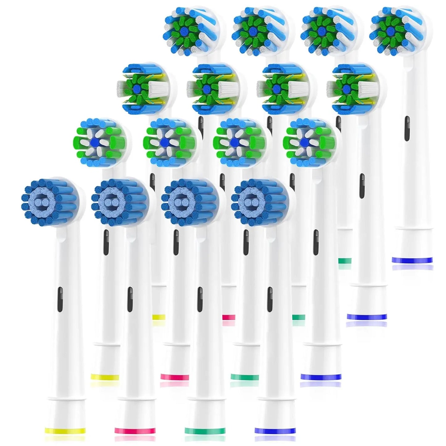 8/16pcs Toothbrush Head Compatible with Braun Oral B Electric Toothbrush, Replacement Toothbrush Heads Fit for Oral b Vitality Beauty World Shop