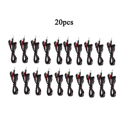 Electrode Lead Wires TENS Conductive Standard Pin for Ems Massage Electrode Pad Standard Pin  Digital Tens Machine Health Care Beauty World Shop