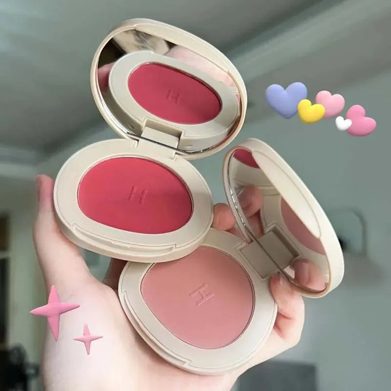 HERORANGEHR526 Monochromatic Blush Is Waterproof, Sweat-proof, Colorfast, and Durable. Six Colors Are Available. Beauty World Shop