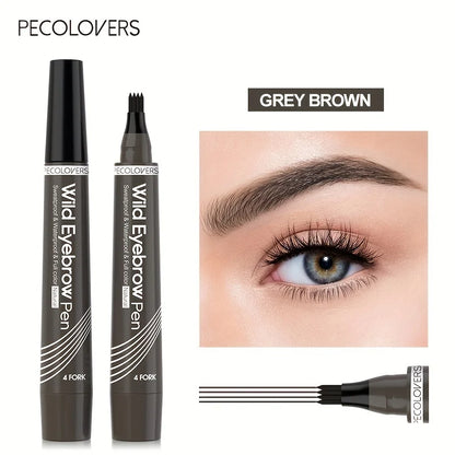 6 Colors 1pc Eyebrow Pen Waterproof 4 Split Tip Eyebrows Pen Eyebrow Tattoo Pen Waterproof Liquid Black Eyebrow Makeup Pencil Beauty World Shop