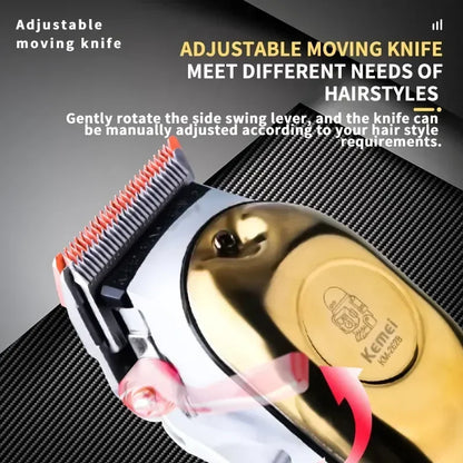 Kemei KM-2628 KM-678 KM-2024 USB Rechargeable Hair Clipper Professional Cordless Men Hair Trimmer Men's Hair Cutting Machine Beauty Trend Shop