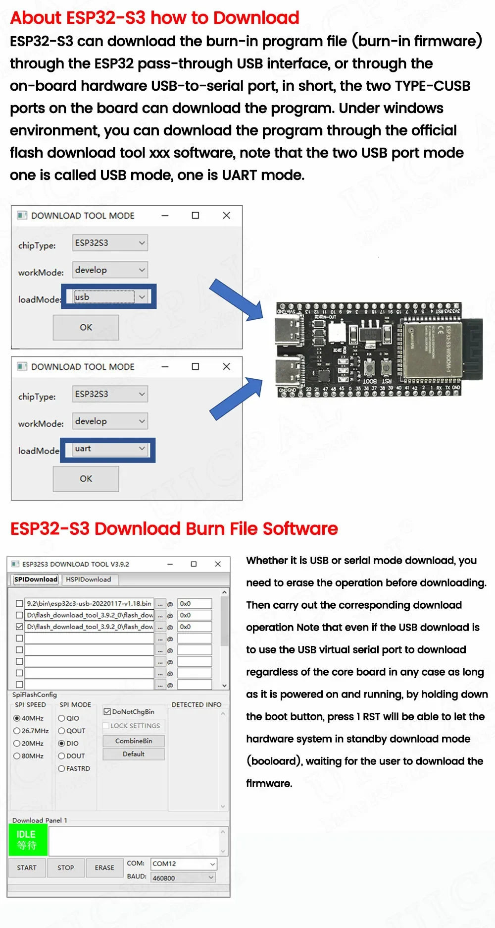 ESP32-S3 Wifi BT Module Development Board for Arduino IDE ESP32-S3-WROOM1 N16R8 N8R2 44Pin Type-C 16MB Flash 8M PSRAM ESP32 S3 Beauty World Shop