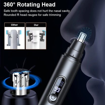 Nose Hair Trimmer Mini Portable Electric Nose Hair Clipper Rechargeable Automatic Shaving Nose Eyebrow Ear Painless Hair Remover Beauty World Shop