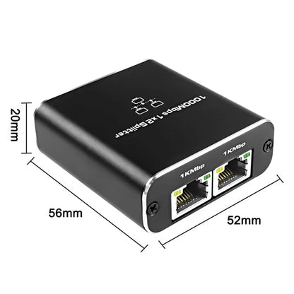 Network Cable Splitter With One To Two Simultaneous Internet Access, Rj45 Splitter With One To Two Switch, Ethernet Port Gigabit Beauty World Shop