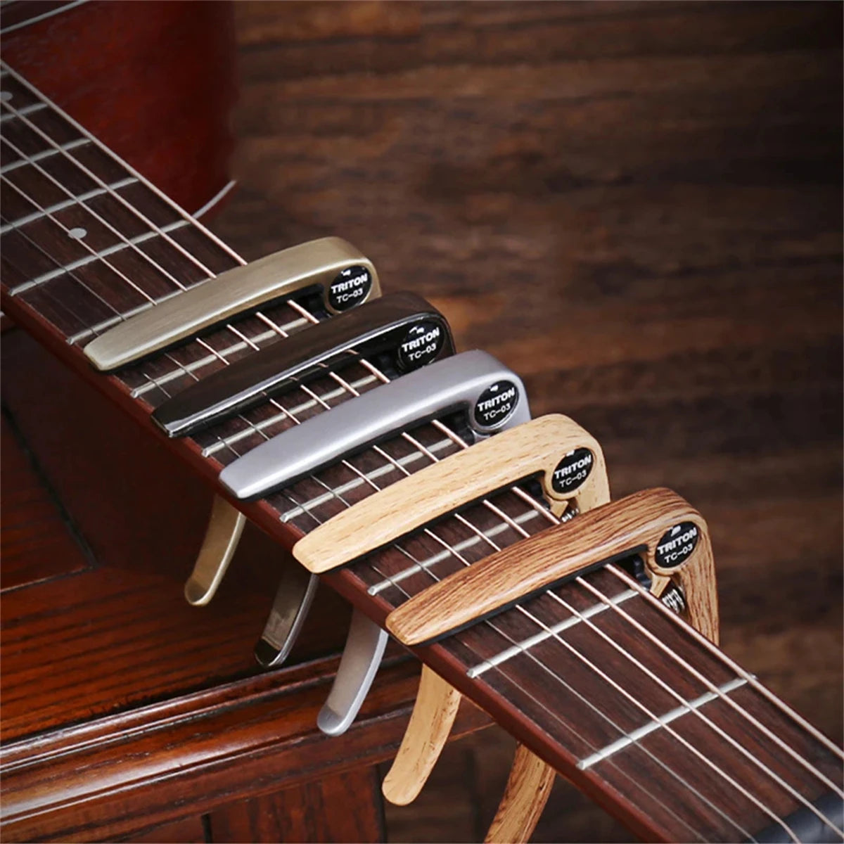 Guitar Capo Metal 1PCS Aluminum Alloy Guitar Tuner Clamp Professional Key Trigger Capo for Acoustic Electric Musical Instruments Beauty World Shop