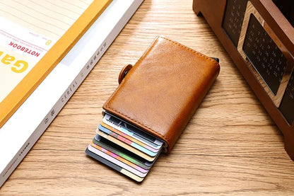 Anti Rfid Carbon Fiber Credit Card Holder Mens 14 Bank Cardholder Case Wallet Metal Minimalist Wallet Money Bag Male Purses Beauty World Shop