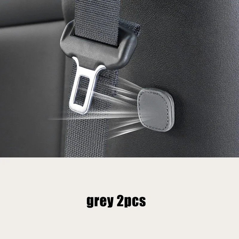 2Pcs Magnetic Car Seat Belt Holder Fixing Clip Pu Leather Seatbelt Limiter Stopper For Safety Belt Clip Prevent Falling Beauty World Shop
