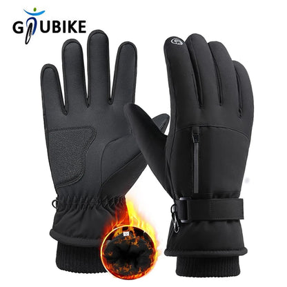 GTUBIKE Waterproof Men’s Women’s Winter Cycling Gloves Thermal Touchscreen Ski Gloves for Running Outdoor Sports Gloves Beauty World Shop