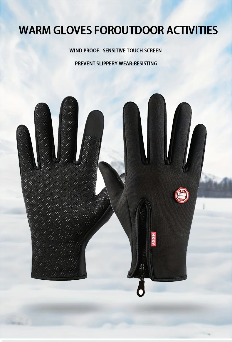 Outdoor Cycling Gloves, Bicycles for Warmth and Anti Slip in Autumn and Winter Beauty World Shop