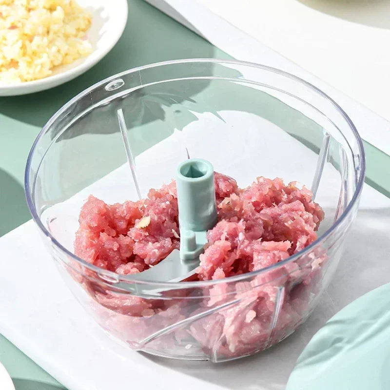 Crusher Vegetable Onion Cutter Kitchen Cooking Accessories 500/900ML Manual Meat Mincer Garlic Chopper Rotate GarlicPress Beauty World Shop