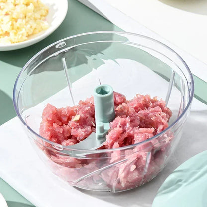 Crusher Vegetable Onion Cutter Kitchen Cooking Accessories 500/900ML Manual Meat Mincer Garlic Chopper Rotate GarlicPress Beauty World Shop