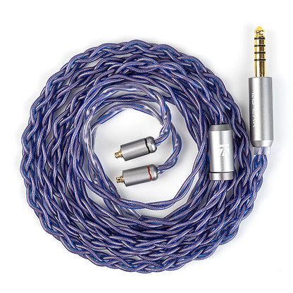 KBEAR Neon High-purity OFC Quad-cross IEM Headphone Cable 4 Core 3.5/4.4MM Balanced Replaceable HiFi Woven Structure Beauty World Shop