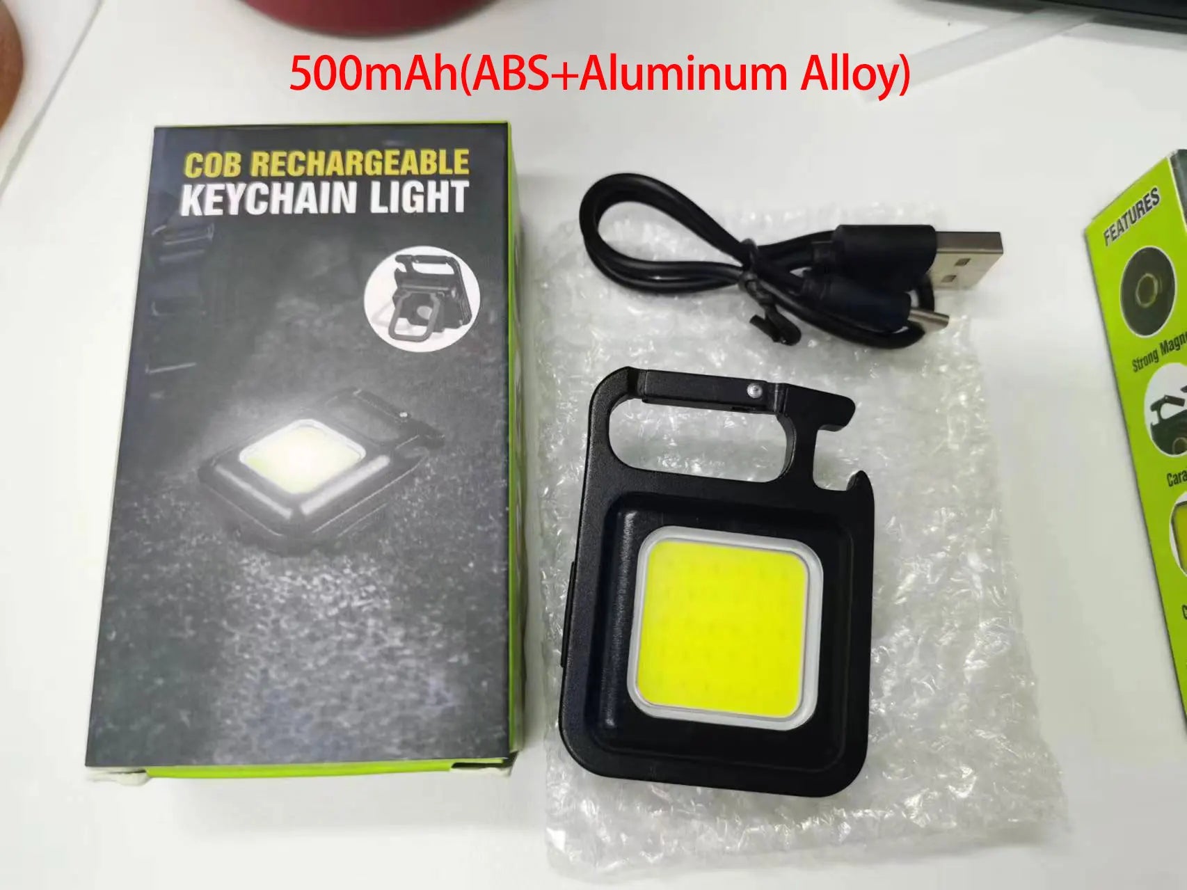 COB LED Mini Flashlight Super Bright EDC Keychain Light Outdoor Emergency Camping Pocket Lamp With Tail Magnet Corkscrew Beauty World Shop