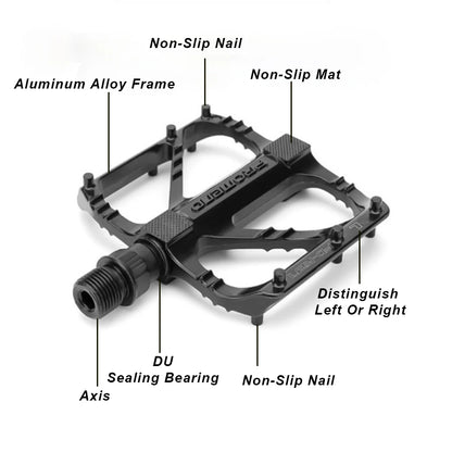 R27 Road Bicycle Pedal Non Slip DU Bearing Bike Pedal Light Weight Cycling Platform Classic Pedal Cycling Accessories Beauty World Shop