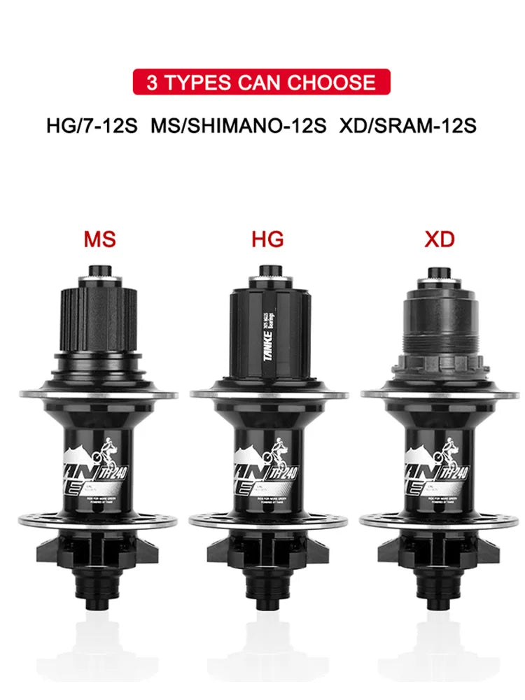 TANKE 120 Click Hub Bearing MTB Hub Front Rear 32 36 Holes Disc Brake Bicycle Hubs 7 8 9 10 11 12 Speed Quick Release 6 Pawl Hub Beauty World Shop