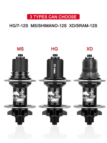 TANKE 120 Click Hub Bearing MTB Hub Front Rear 32 36 Holes Disc Brake Bicycle Hubs 7 8 9 10 11 12 Speed Quick Release 6 Pawl Hub Beauty World Shop