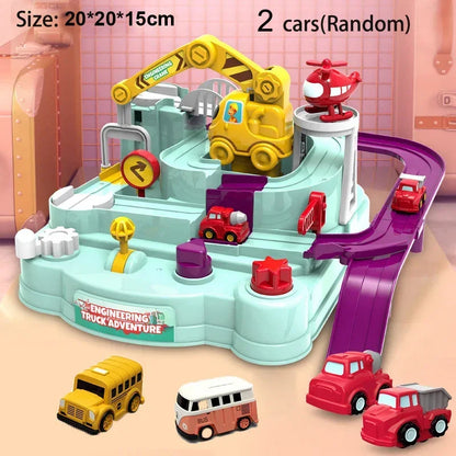 Racing Rail Car Model Educational Toys Children Track Adventure Game Brain Mechanical Interactive Train Animals Space Rocket Toy Beauty Fashion