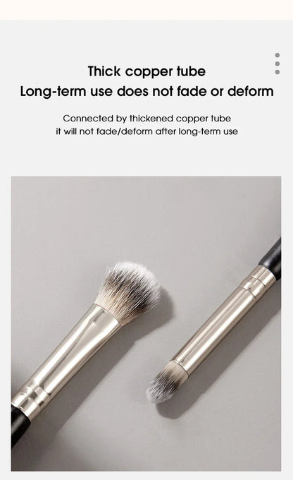 Double-headed painting eyeshadow brush novice makeup brush soft hair does not eat powder natural dizzy dye easy makeup Beauty Trend Shop