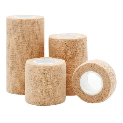 Self Adherent Cohesive Bandage Wrap Stretch Non Woven Self Adhesive Tape - Skin Colour Athletic Elastic Bandage Beauty World Shop