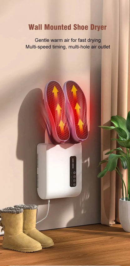 220V Electric Shoe Dryer, Portable Shoe & Boot Drying Machine with Sterilization Deodorization, Heated Foot Protector for Gloves Beauty World Shop