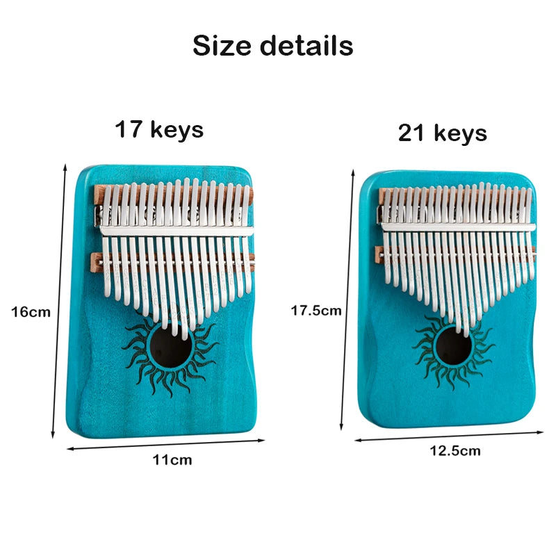 Hluru Kalimba 17 21 Key Kalimba Finger Piano Solid Maple Wood Kalimba Thumb Piano Keyboard Musical Instrument Mbira for Beginner Beauty World Shop