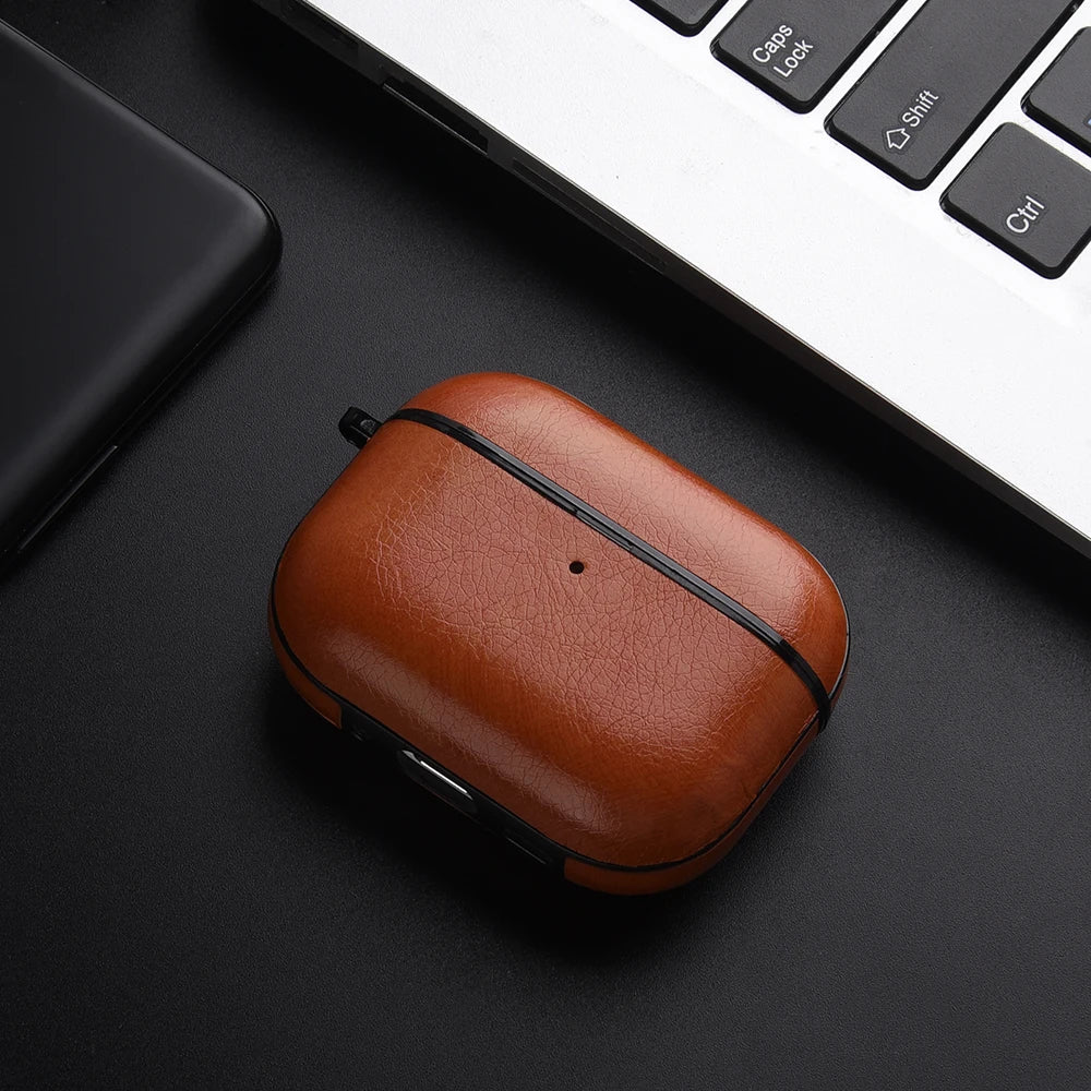 Leather PU Earphone Cover For AirPods Pro 3 2025 Case For AirPods Pro 2 2nd Pro2 Cases For AirPods 4 3 2 1 Funda Headphone Coque