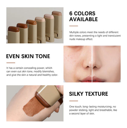 Skin Tint Stick Waterproof Nourishing Solid Tinted Serum Foundation Skin Tint Balm Face Tinted Face Contour Stick Makeup Beauty World Shop
