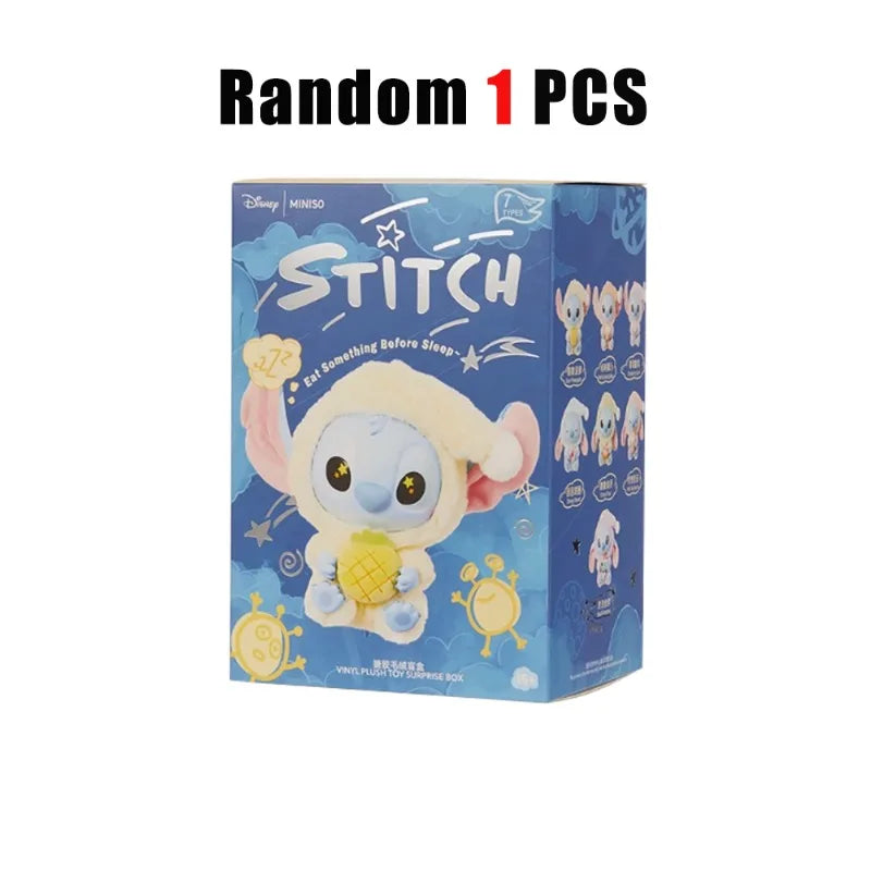 NEW Stitch Eat Something Before Sleep Series Blind Box Plush Dolls Pendant Cute Doll Ornament Mystery Box Surprise Toys Gifts Beauty World Shop