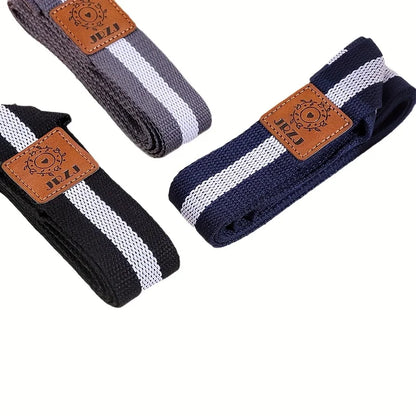 Multifunctional Yoga Mat Leather Label Strap - Yoga and Pilates Stretch Strap, Perfect for Fitness and Training Beauty World Shop