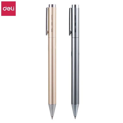 Deli Metal Sign Pen, Gel Ink Pens, Golden Silver Color, Metallic Writing Pen, Office Supplies, 0.5mm Beauty World Shop