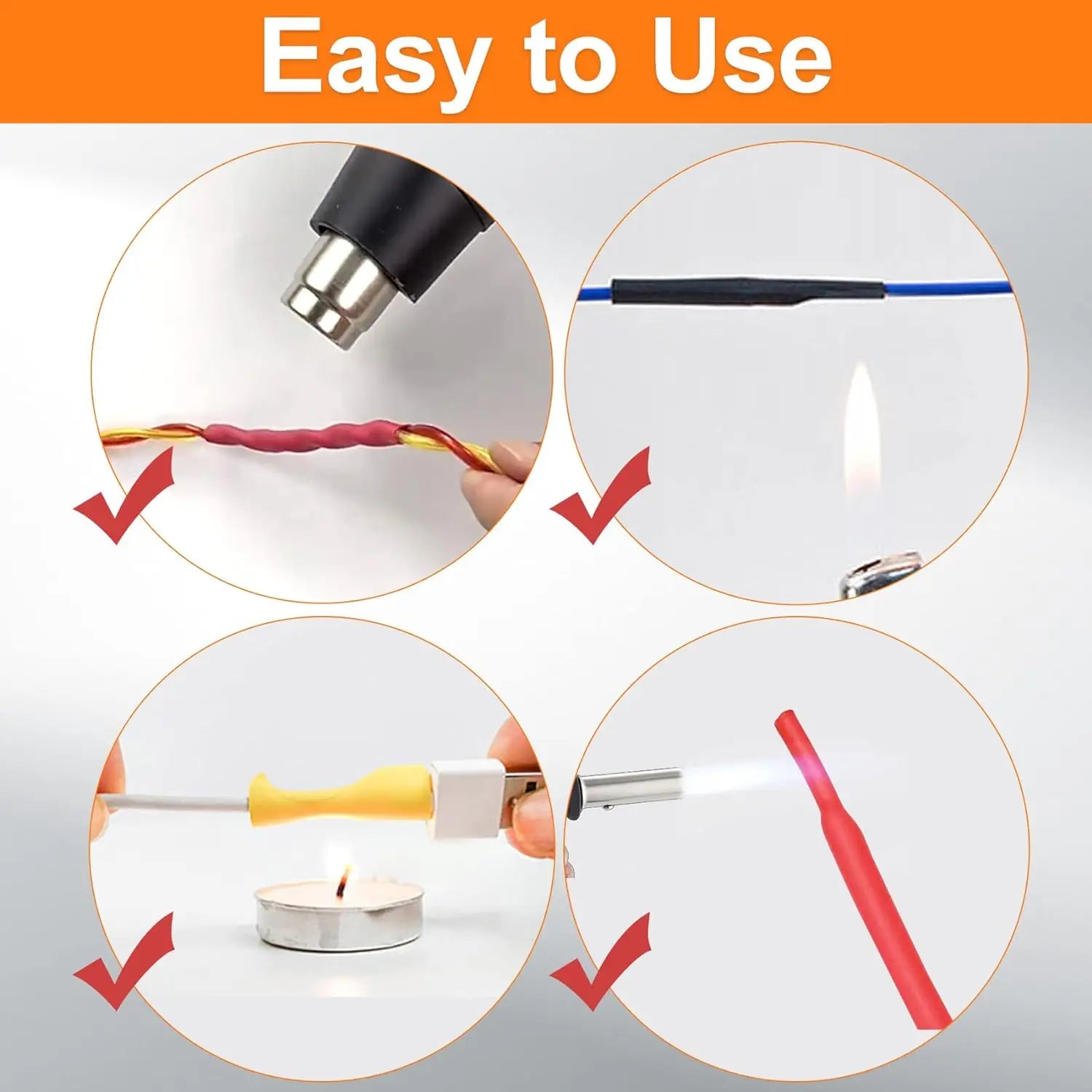 580/560Pcs Heat Shrink Tubing Kit EVA Material in 6 Colors 11 Sizes - Ideal for Electrical Insulation, Repairs, and Wire Conne Beauty World Shop