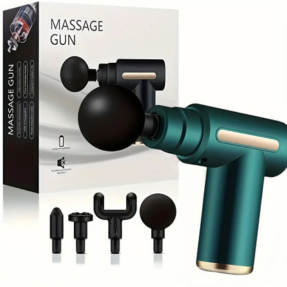 Portable Button Fascia Gun Deep Tissue Massage Mini Lightweight and Adjustable Speed Massage Equipment Suitable for the Body Beauty Fashion