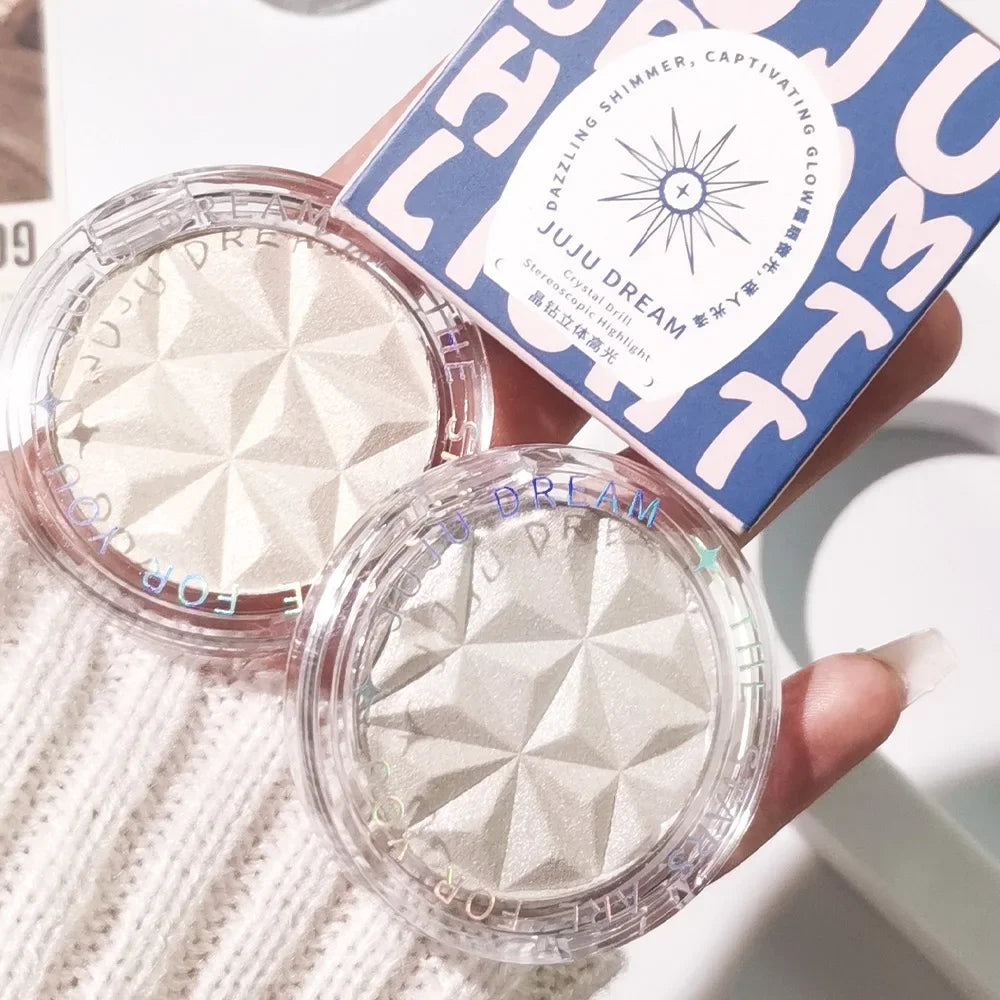 Shimmer Diamond Glow Highlighter – 2-Color Palette for Contour, Brighten, Radiant Skin, Festival & Party Makeup Essential Tool Beauty World Shop
