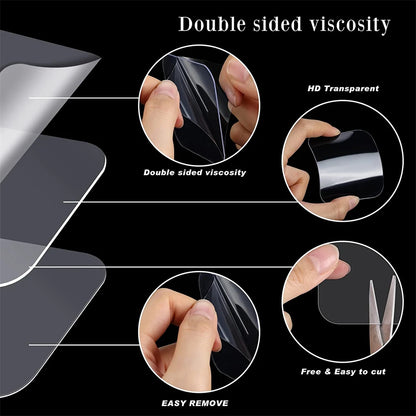 Square Double Sided Tape Super Strong Adhesive Heavy Duty Washable Sticker Pads Removable Waterproof No Trace Mounting Tape Beauty World Shop