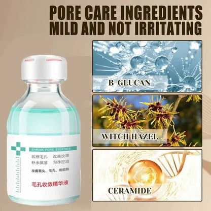 Smooth Pores Repair Essence Firm Cosmetics Pore Shrink Face Serum Hyaluronic Acid Moisturizing Nourish Skincare Pore Shrinkage Beauty Trend Shop