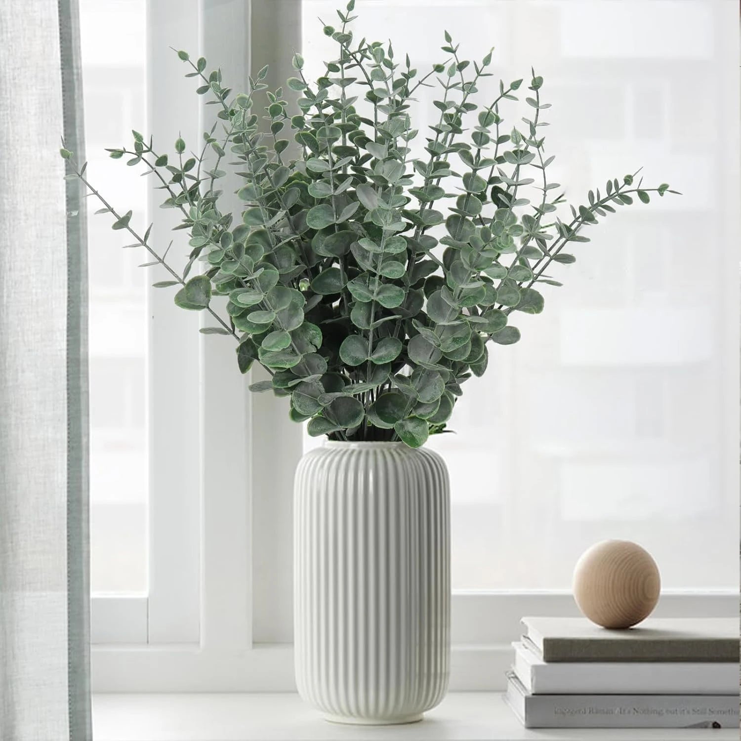 10/20pcs Artificial Plants Eucalyptus Leaves Fake Plants Vase Home Table Party Wedding Bridal Bouquet Decorations Outdoor Garden Beauty World Shop
