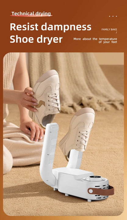 HOMEFISH Intelligent Shoe Dryer Quick Drying Deodorizing Sterilizing Adjustable Timer Household Shoe Warmer And Heater Beauty World Shop