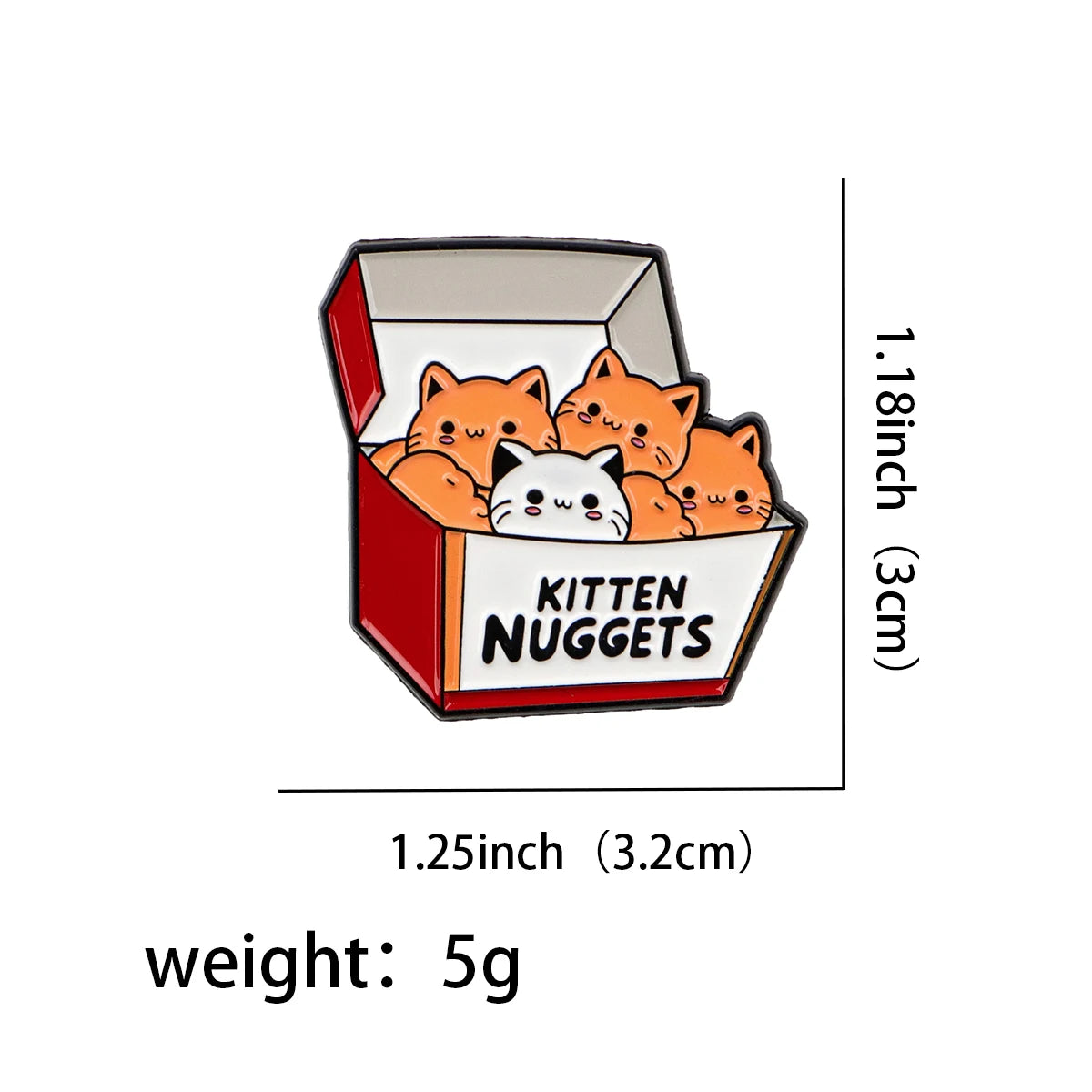 Cartoon Animal Cat Enamel Pin Kitten Nugget Brooch Badge on Backpack Clothing Lapel Pin Costume Accessories Fashion Jewelry Gift Beauty World Shop