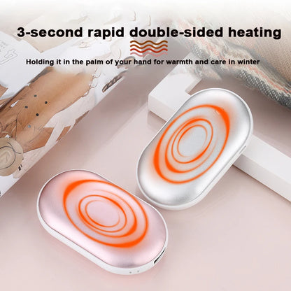 Ultra thin double-sided heating hand warmer with one click switch to 3 temperature levels, versatile for hand and abdominal warm Beauty World Shop