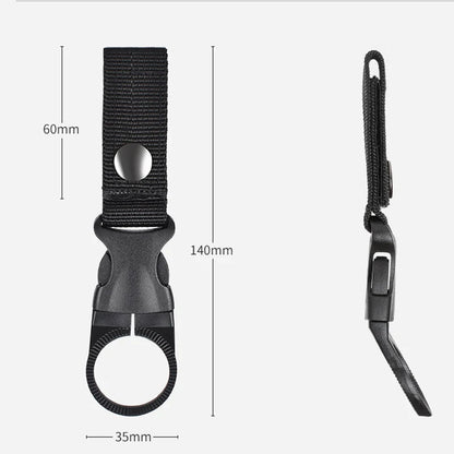 Webbing Water Bottle Holder Climbing Carabiner Belt Backpack Hanger Hooks Clip Multifunction Water Bottle Nylon Buckle Hook Clip Beauty World Shop