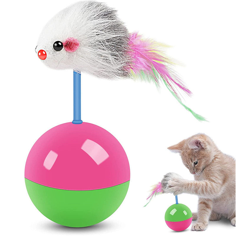 New cat toys set Mouse not tumbler fun teasing cats and dogs self high toys pet supplies set of toys teasing cat toys Beauty World Shop