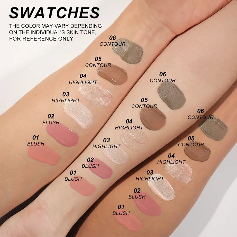 Multifunctional Liquid Blush Face Contour Highlight Eye Shadow Stick durable waterproof silky all-in-one creamy texture Beauty World Shop