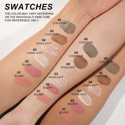 Multifunctional Liquid Blush Face Contour Highlight Eye Shadow Stick durable waterproof silky all-in-one creamy texture Beauty World Shop